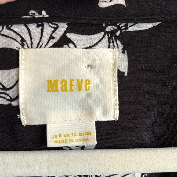 Maeve (Anthropologie) high/low button-up shirt - Picture 7 of 11